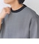 SHIPS any: デザインリブ ハイゲージ ポンチ マイクロ ボーダー Tシャツ (ロンT)◇