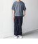 SHIPS any: ワッフル リラックス クルーネック Tシャツ◇