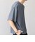 SHIPS any: ワッフル リラックス クルーネック Tシャツ◇