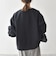 《一部追加予約》〈洗濯機可能〉ダブルクロス ノーカラー ジップ ブルゾン［NAVY BLUE］