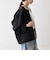 《一部追加予約》〈洗濯機可能〉ダブルクロス ノーカラー ジップ ブルゾン［NAVY BLUE］