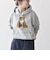 《一部追加予約》【WEB限定/SHIPS any別注】THE KNiTS:〈洗濯機可能〉ロゴプリント フーディー パーカー