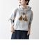 《一部追加予約》【WEB限定/SHIPS any別注】THE KNiTS:〈洗濯機可能〉ロゴプリント フーディー パーカー