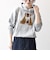 《一部追加予約》【WEB限定/SHIPS any別注】THE KNiTS:〈洗濯機可能〉ロゴプリント フーディー パーカー