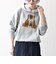 《一部追加予約》【WEB限定/SHIPS any別注】THE KNiTS:〈洗濯機可能〉ロゴプリント フーディー パーカー