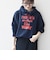 《一部追加予約》【WEB限定/SHIPS any別注】THE KNiTS:〈洗濯機可能〉ロゴプリント フーディー パーカー