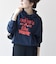 《一部追加予約》【WEB限定/SHIPS any別注】THE KNiTS:〈洗濯機可能〉ロゴプリント フーディー パーカー