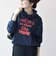 《一部追加予約》【WEB限定/SHIPS any別注】THE KNiTS:〈洗濯機可能〉ロゴプリント フーディー パーカー
