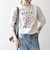 【SHIPS any別注】THE KNiTS:〈洗濯機可能〉ロゴ プリント スウェット