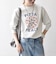 【SHIPS any別注】THE KNiTS:〈洗濯機可能〉ロゴ プリント スウェット