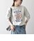 【SHIPS any別注】THE KNiTS:〈洗濯機可能〉ロゴ プリント スウェット