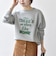 【SHIPS any別注】THE KNiTS:〈洗濯機可能〉ロゴ プリント スウェット