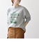 【SHIPS any別注】THE KNiTS:〈洗濯機可能〉ロゴ プリント スウェット