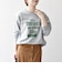 【SHIPS any別注】THE KNiTS:〈洗濯機可能〉ロゴ プリント スウェット