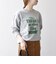 【SHIPS any別注】THE KNiTS:〈洗濯機可能〉ロゴ プリント スウェット