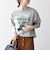 【SHIPS any別注】THE KNiTS:〈洗濯機可能〉ロゴ プリント スウェット