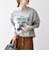 【SHIPS any別注】THE KNiTS:〈洗濯機可能〉ロゴ プリント スウェット