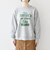 【SHIPS any別注】THE KNiTS:〈洗濯機可能〉ロゴ プリント スウェット