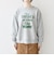 【SHIPS any別注】THE KNiTS:〈洗濯機可能〉ロゴ プリント スウェット