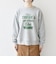 【SHIPS any別注】THE KNiTS:〈洗濯機可能〉ロゴ プリント スウェット