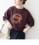 【SHIPS any別注】THE KNiTS:〈洗濯機可能〉ロゴ プリント スウェット