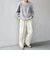 〈手洗い可能〉コットン カシミヤ スウェットライク ニット 26AW◆