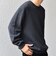〈手洗い可能〉コットン カシミヤ スウェットライク ニット 26AW◆