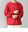 〈手洗い可能〉コットン カシミヤ スウェットライク ニット 26AW◆