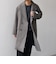 PURE WOOL MELTON ダブル チェスターコート 26AW◆
