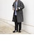 PURE WOOL MELTON ダブル チェスターコート 26AW◆
