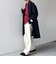 PURE WOOL MELTON ダブル チェスターコート 26AW◆