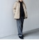 【SHIPS any別注】TAION:〈手洗い可能〉ダイヤキルト ダウン ハーフコート 25AW◇