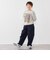 SHIPS any:〈洗濯機可能〉ツイル ストレッチ ワイド カーブ パンツ <KIDS>