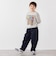 SHIPS any:〈洗濯機可能〉ツイル ストレッチ ワイド カーブ パンツ <KIDS>
