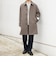 PURE WOOL MELTON ステンカラー コート 26AW◆