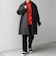 PURE WOOL MELTON ステンカラー コート 26AW◆