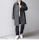 PURE WOOL MELTON ステンカラー コート 26AW◆