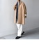 PURE WOOL MELTON ステンカラー コート 26AW◆
