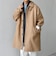 PURE WOOL MELTON ステンカラー コート 26AW◆