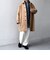PURE WOOL MELTON ステンカラー コート 26AW◆