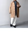 PURE WOOL MELTON ステンカラー コート 26AW◆