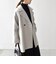 《一部追加予約》【WEB限定】PURE WOOL スタンド & テーラード ハーフ コート
