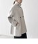 《一部追加予約》【WEB限定】PURE WOOL スタンド & テーラード ハーフ コート