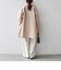 《一部追加予約》【WEB限定】PURE WOOL スタンド & テーラード ハーフ コート