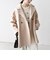《一部追加予約》【WEB限定】PURE WOOL スタンド & テーラード ハーフ コート