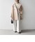 《一部追加予約》【WEB限定】PURE WOOL スタンド & テーラード ハーフ コート