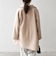 《一部追加予約》【WEB限定】PURE WOOL スタンド & テーラード ハーフ コート