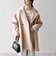 《一部追加予約》【WEB限定】PURE WOOL スタンド & テーラード ハーフ コート