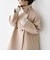 《一部追加予約》【WEB限定】PURE WOOL スタンド & テーラード ハーフ コート