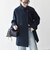 《一部追加予約》【WEB限定】PURE WOOL スタンド & テーラード ハーフ コート